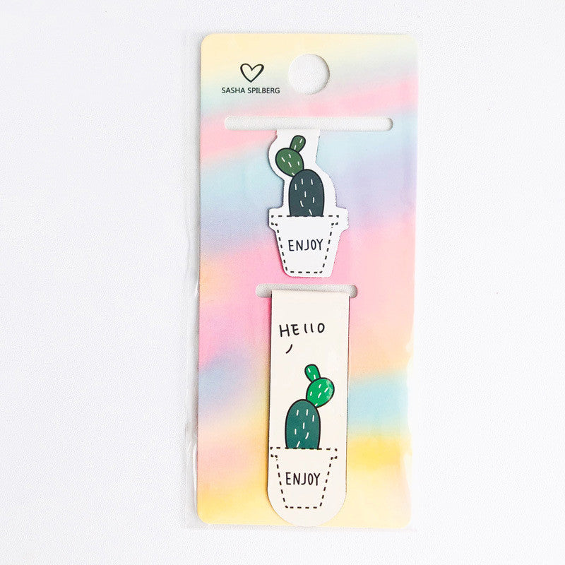 Cactus magnetic bookmark