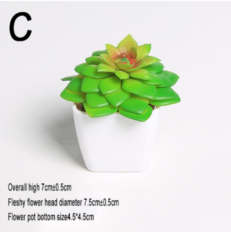 Simulated succulents mini potted plants