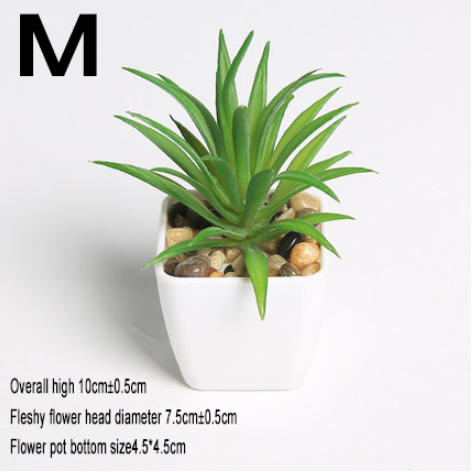 Simulated succulents mini potted plants