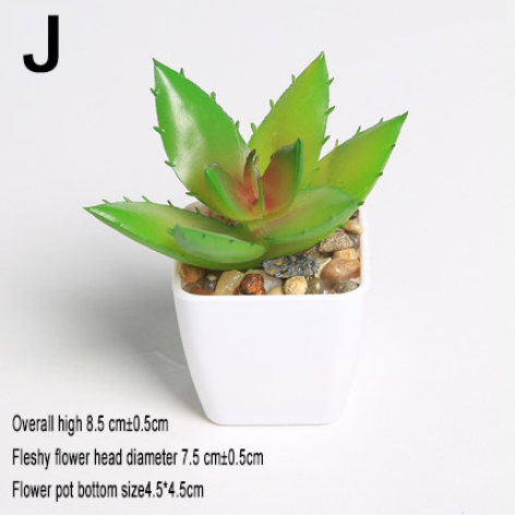 Simulated succulents mini potted plants