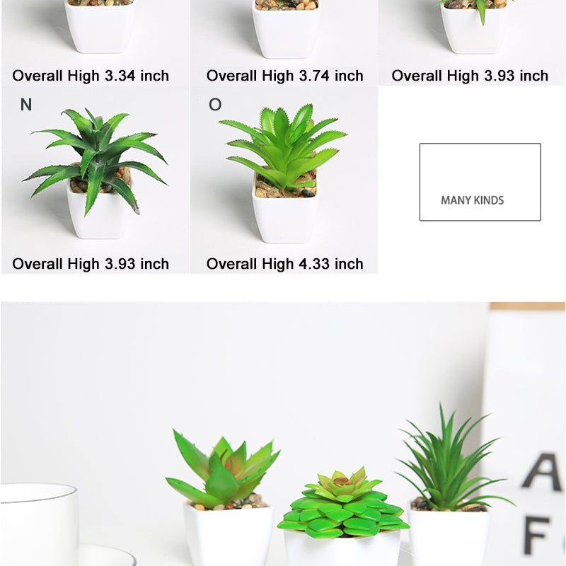 Simulated succulents mini potted plants