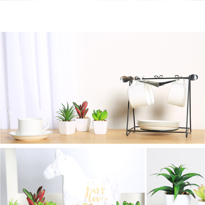 Simulated succulents mini potted plants