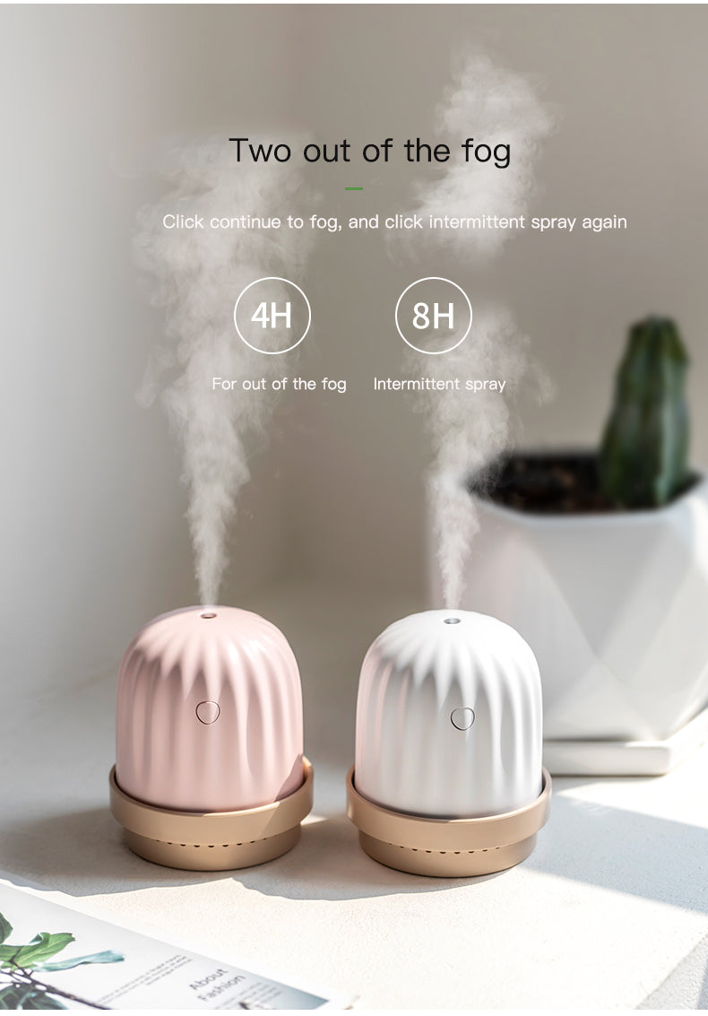 Cactus humidifier night light