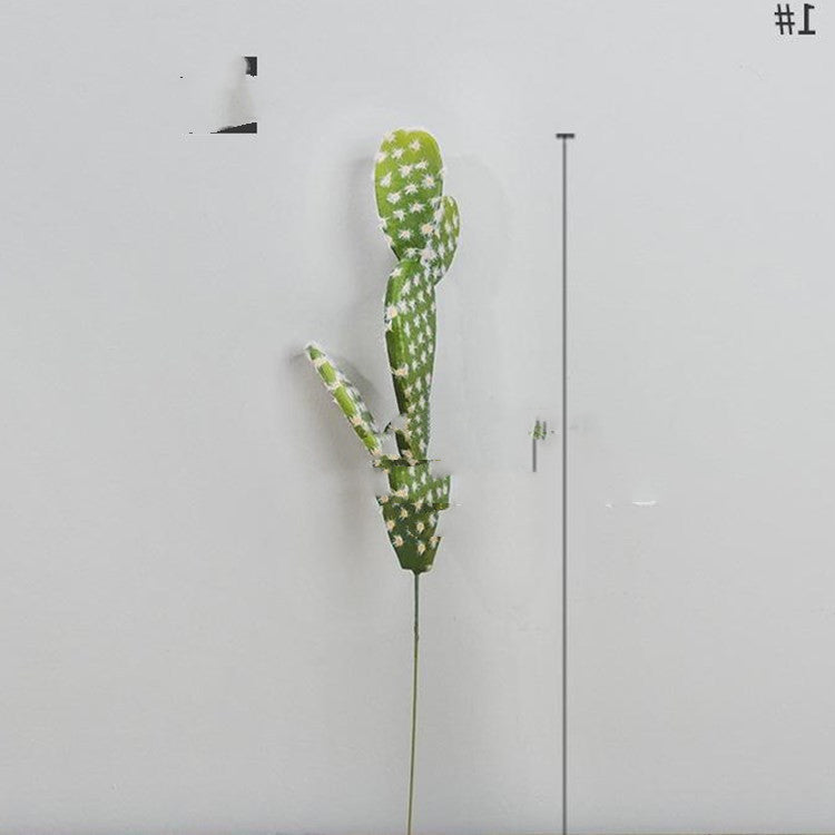 Cactus Artificial Succulents Fake Plastic Opuntia Faux Green Desert
