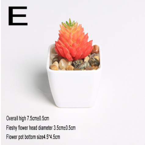 Simulated succulents mini potted plants