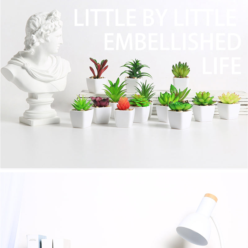 Simulated succulents mini potted plants