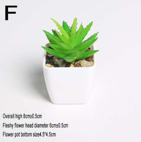 Simulated succulents mini potted plants