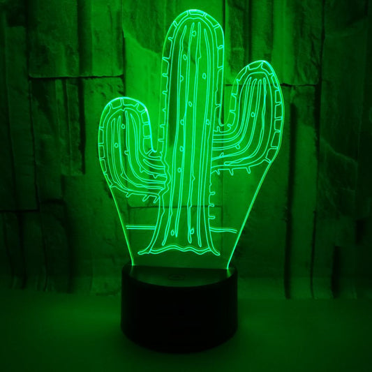 Cactus 3D Night Light