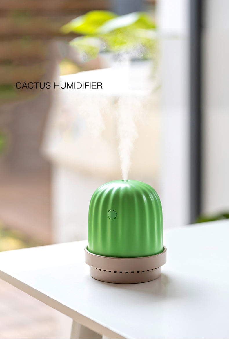 Cactus humidifier night light