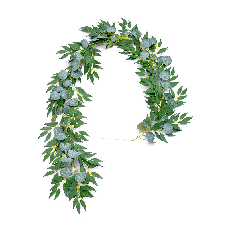 2 M Simulation Ivy Rattan Ivy Decorative Greenery Ceiling Fake Leaves Vine Eucalyptus Leaves Cross Border Foreign Trade