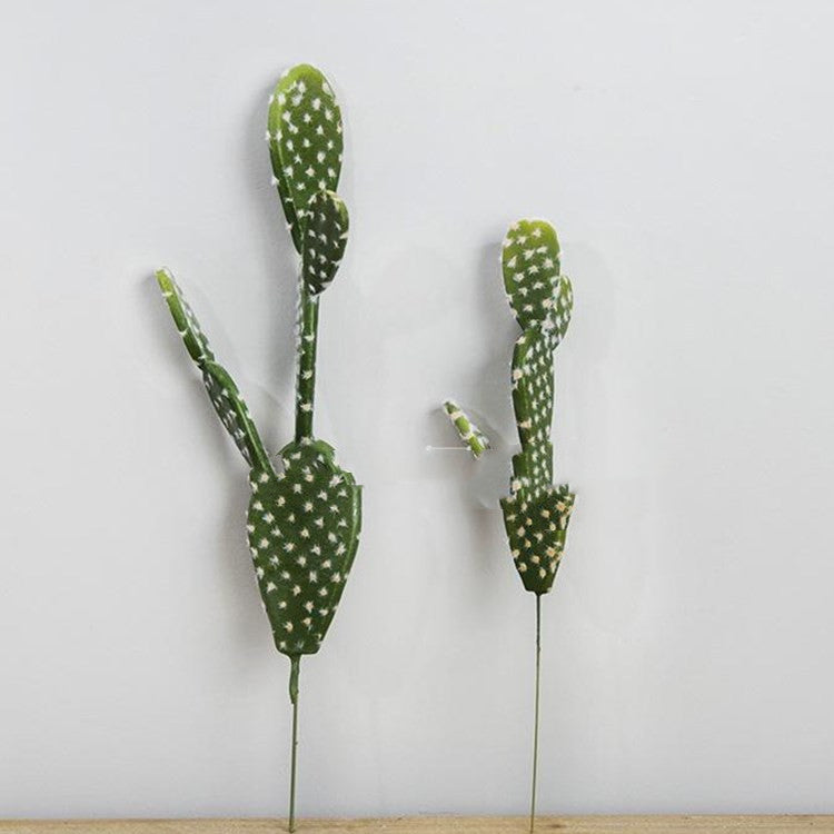 Cactus Artificial Succulents Fake Plastic Opuntia Faux Green Desert