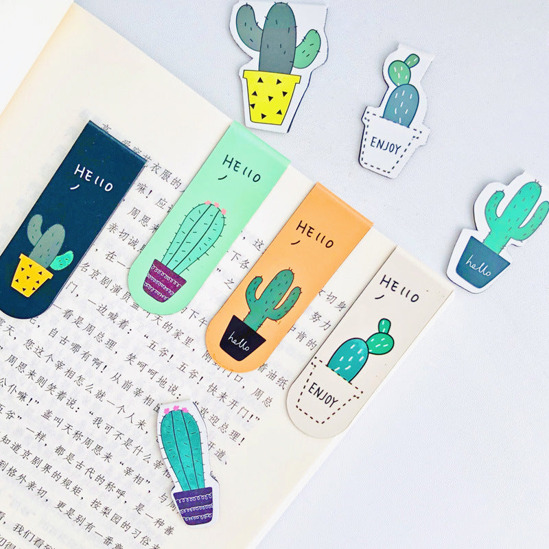 Cactus magnetic bookmark