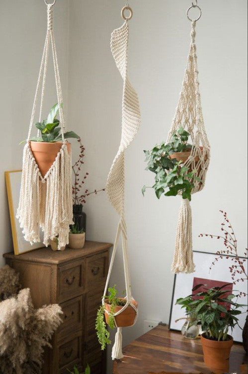 Plant Hanging Spider Plant Net Bag Decoration Boho