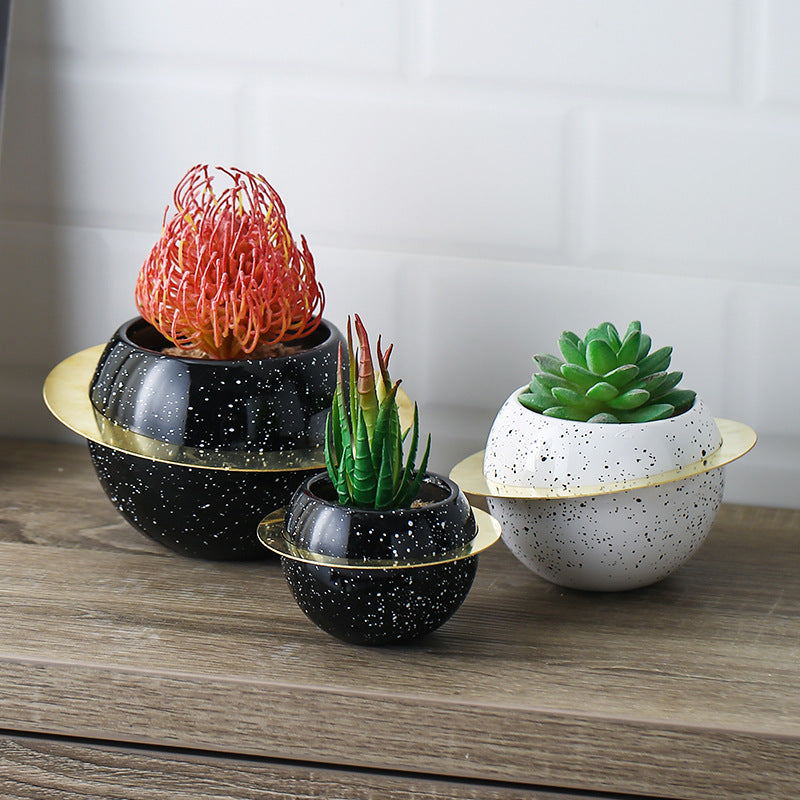 Creative desktop room decoration potted plants