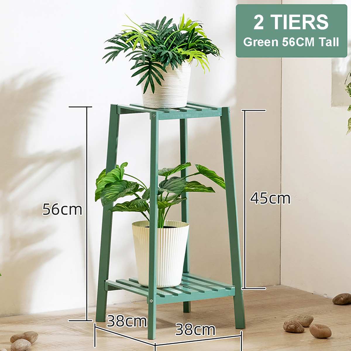 Flower Stand Wooden Balcony Nordic Shelf Potted Plant