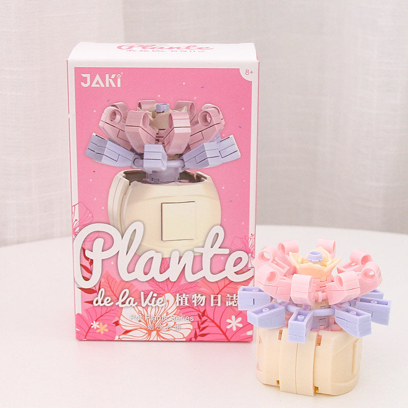 Non-watering Building Blocks Succulent Pot Cute Flowers